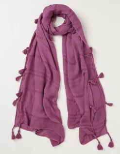 FatFace Patsy Lightweight Scarf Plum Online