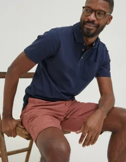FatFace Perranporth Polo Navy Clearance