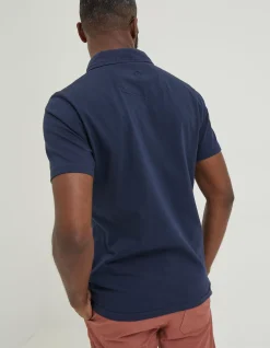 FatFace Perranporth Polo Navy Clearance