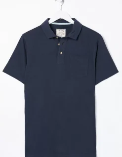 FatFace Perranporth Polo Navy Clearance