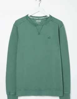 FatFace Petersfield Crew Neck Sweatshirt Teal Blue New