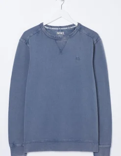 FatFace Petersfield Crew Neck Sweatshirt Dusky Blue New