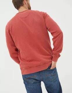 FatFace Petersfield Crew Neck Sweatshirt Bright Red