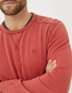 FatFace Petersfield Crew Neck Sweatshirt Bright Red