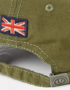 FatFace Plain Baseball Cap Khaki Green