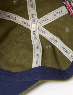 FatFace Plain Baseball Cap Khaki Green