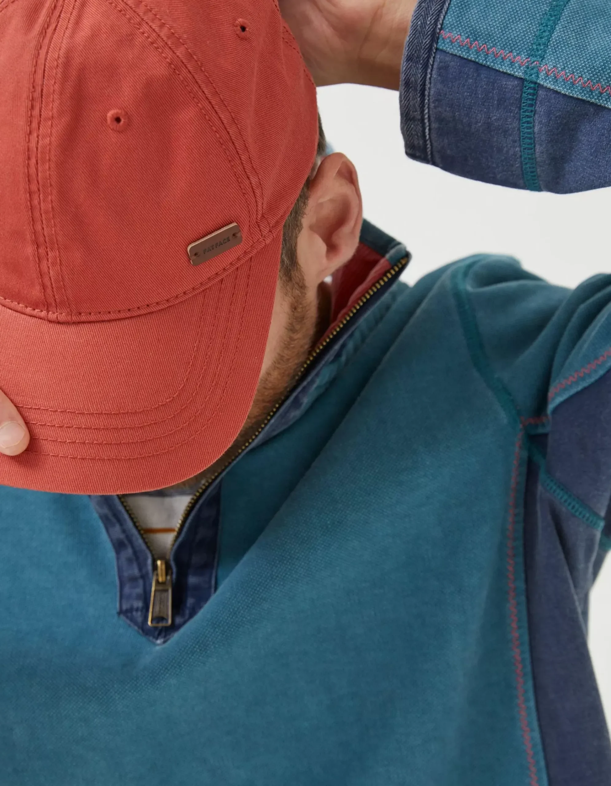 FatFace Plain Twill Cap Orange New