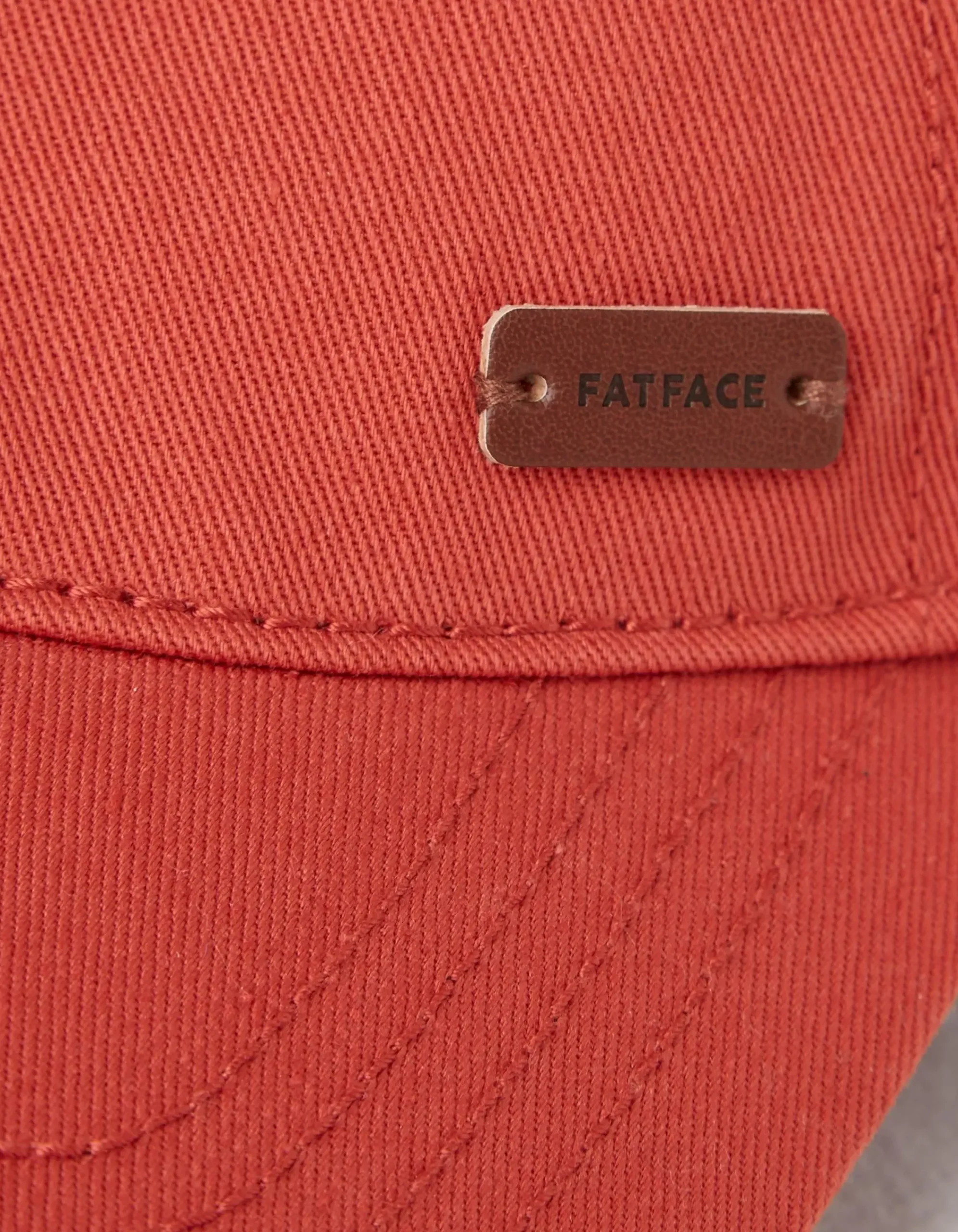 FatFace Plain Twill Cap Orange New