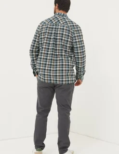 FatFace Pleated Chino Trousers Dark Grey Sale