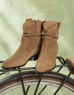 FatFace Polly Western Ankle Slouch Boot Tan Sale