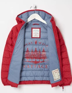 FatFace Poppy Padded Jacket Red Discount