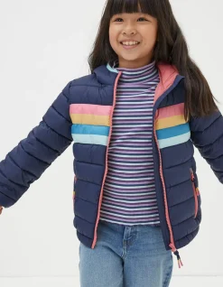 FatFace Poppy Padded Jacket Navy Outlet
