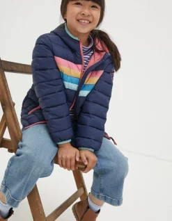 FatFace Poppy Padded Jacket Navy Outlet