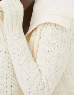 FatFace Raya Collared Cardigan Ivory Online