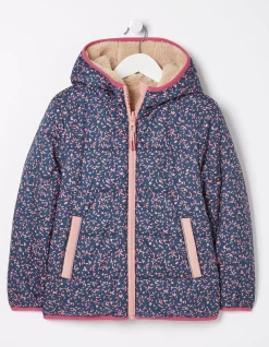 FatFace Reversible Floral Print Jacket Natural Online