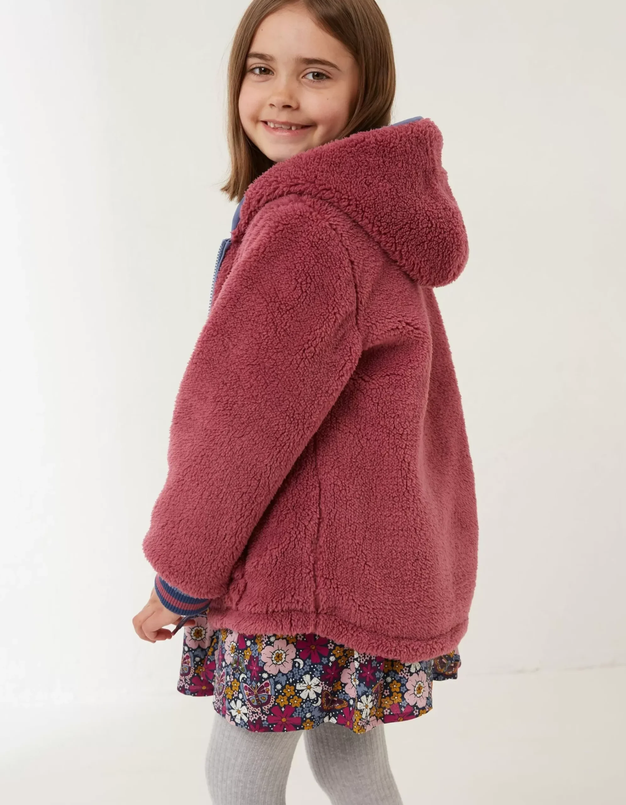 FatFace Reversible Star Jacket Navy Discount