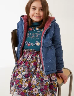FatFace Reversible Star Jacket Navy Discount