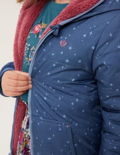 FatFace Reversible Star Jacket Navy Discount