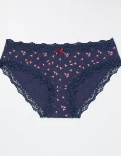 FatFace Robin Print Short Knickers Navy