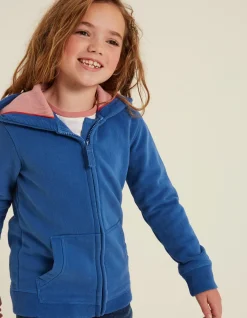 FatFace Roller Skate Graphic Zip Thru Hoodie Cobalt Online