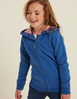FatFace Roller Skate Graphic Zip Thru Hoodie Cobalt Online