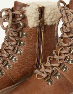 FatFace Romy Hybrid Hiker Ankle Boot Tan Sale