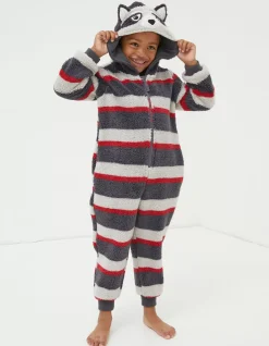 FatFace Ronnie Raccoon Onesie Navy Best