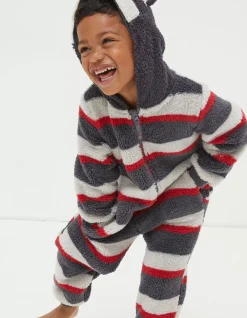 FatFace Ronnie Raccoon Onesie Navy Best