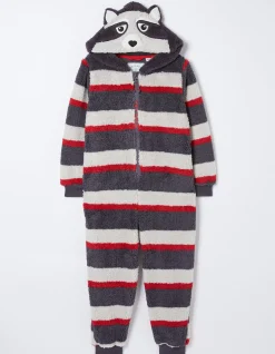 FatFace Ronnie Raccoon Onesie Navy Best