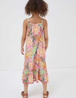 FatFace Rosa Floral Print Dress Pink Discount