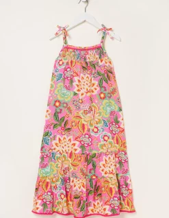 FatFace Rosa Floral Print Dress Pink Discount