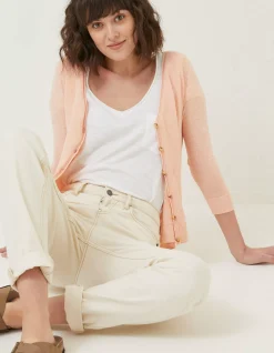FatFace Rose Cardigan Blush Pink Online