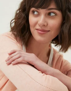 FatFace Rose Cardigan Blush Pink Online