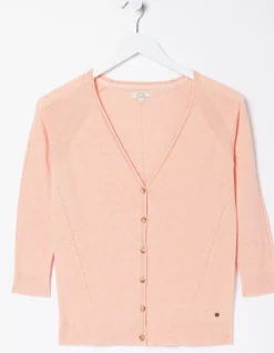 FatFace Rose Cardigan Blush Pink Online