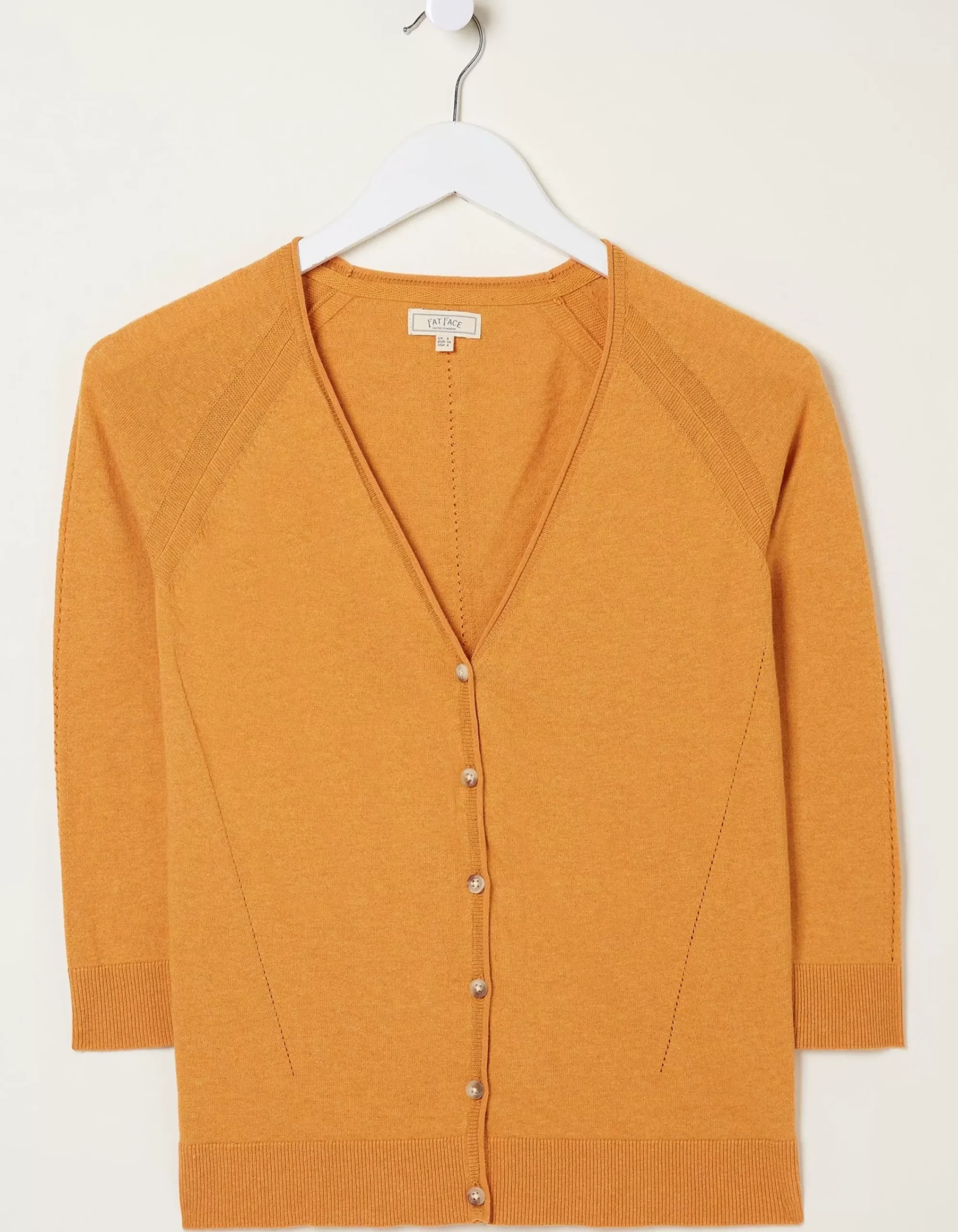 FatFace Rose Cardigan Yellow Discount