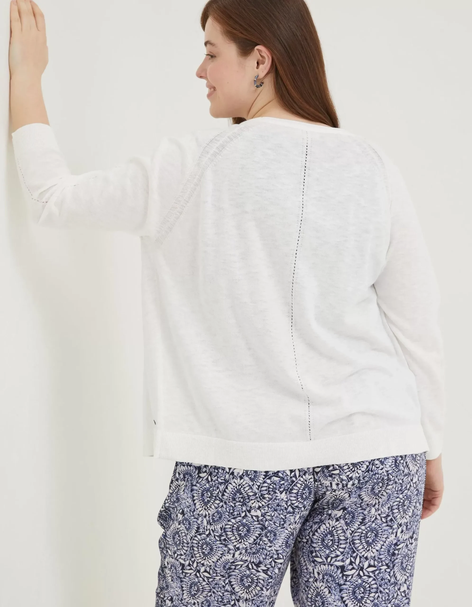 FatFace Rose Cardigan White