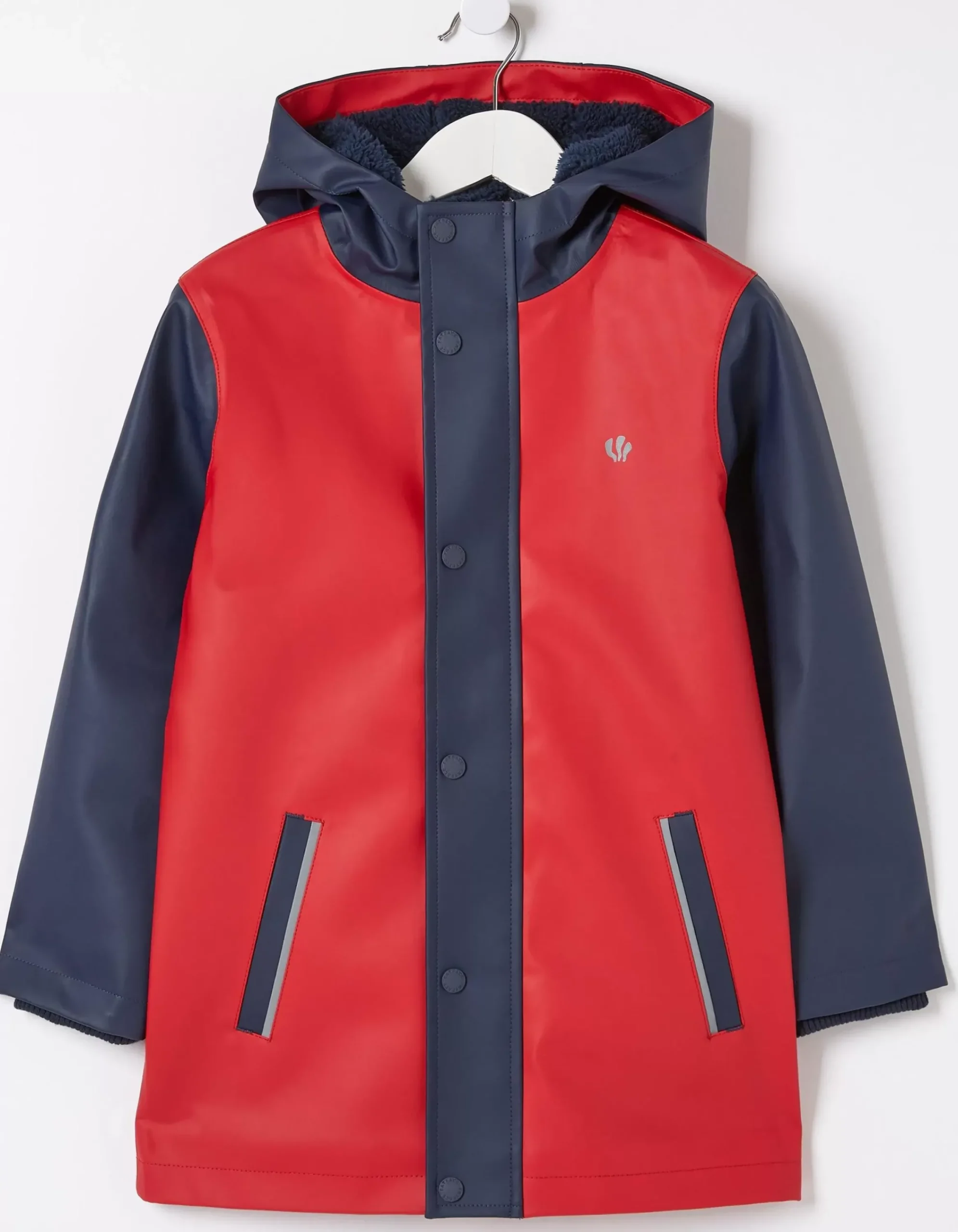 FatFace Rubberised Waterproof Jacket Navy Outlet