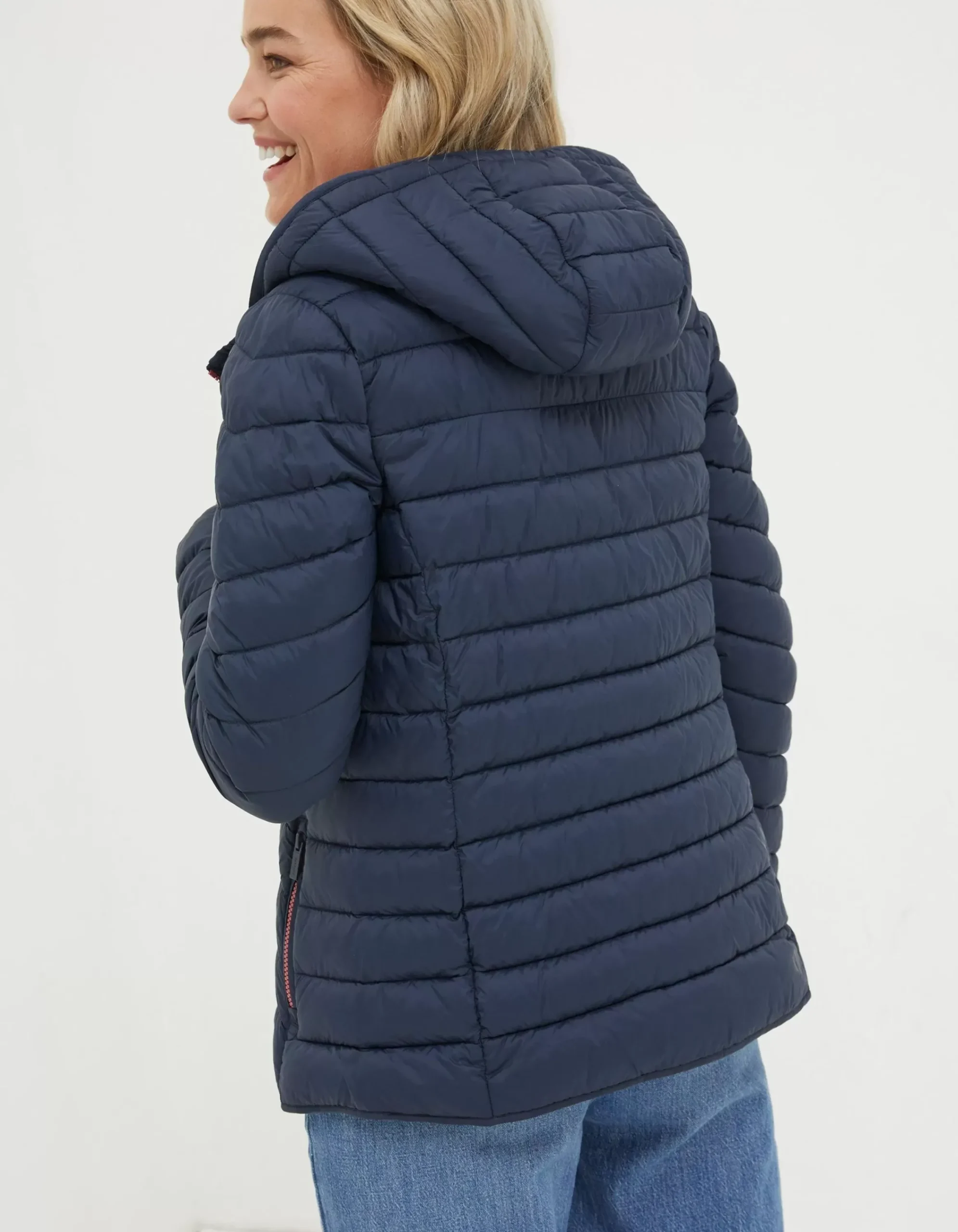 FatFace Ruby Lightweight Puffer Jacket Navy Best