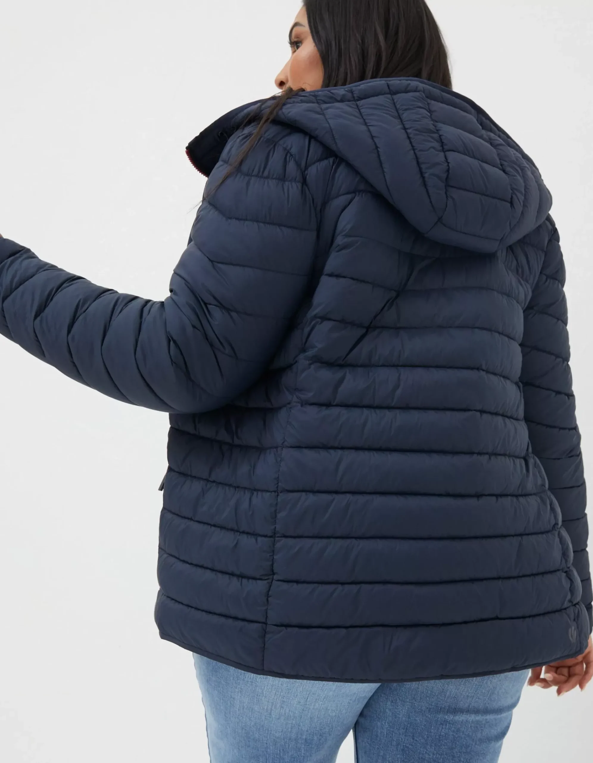 FatFace Ruby Lightweight Puffer Jacket Navy Best