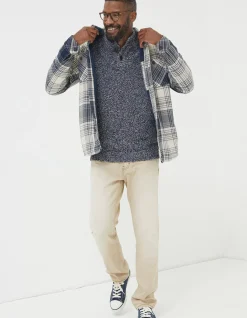 FatFace Ryton Ombre Overshirt Blue Online