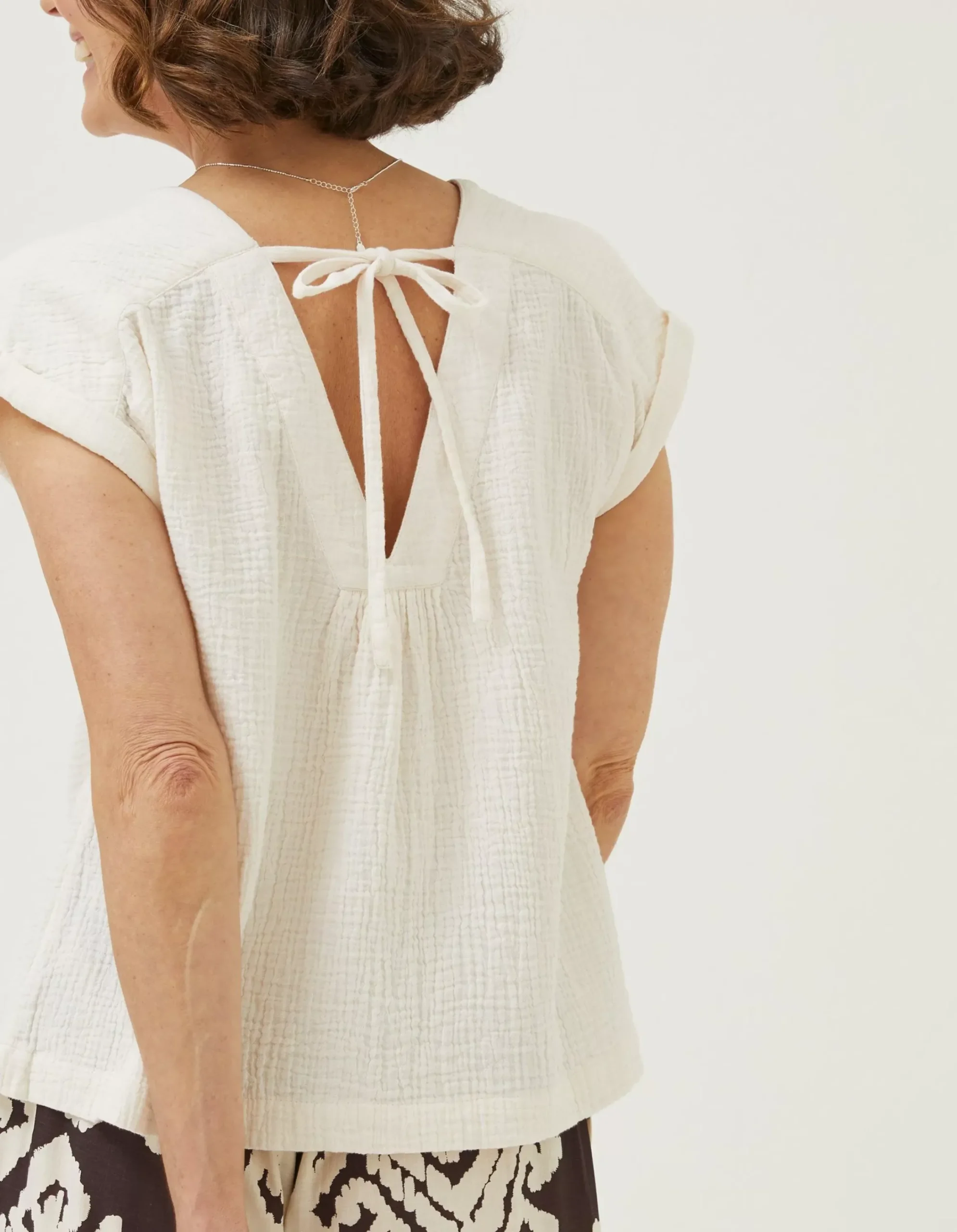 FatFace Sadie Blouse Ivory Clearance