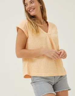 FatFace Sadie Blouse Light Orange