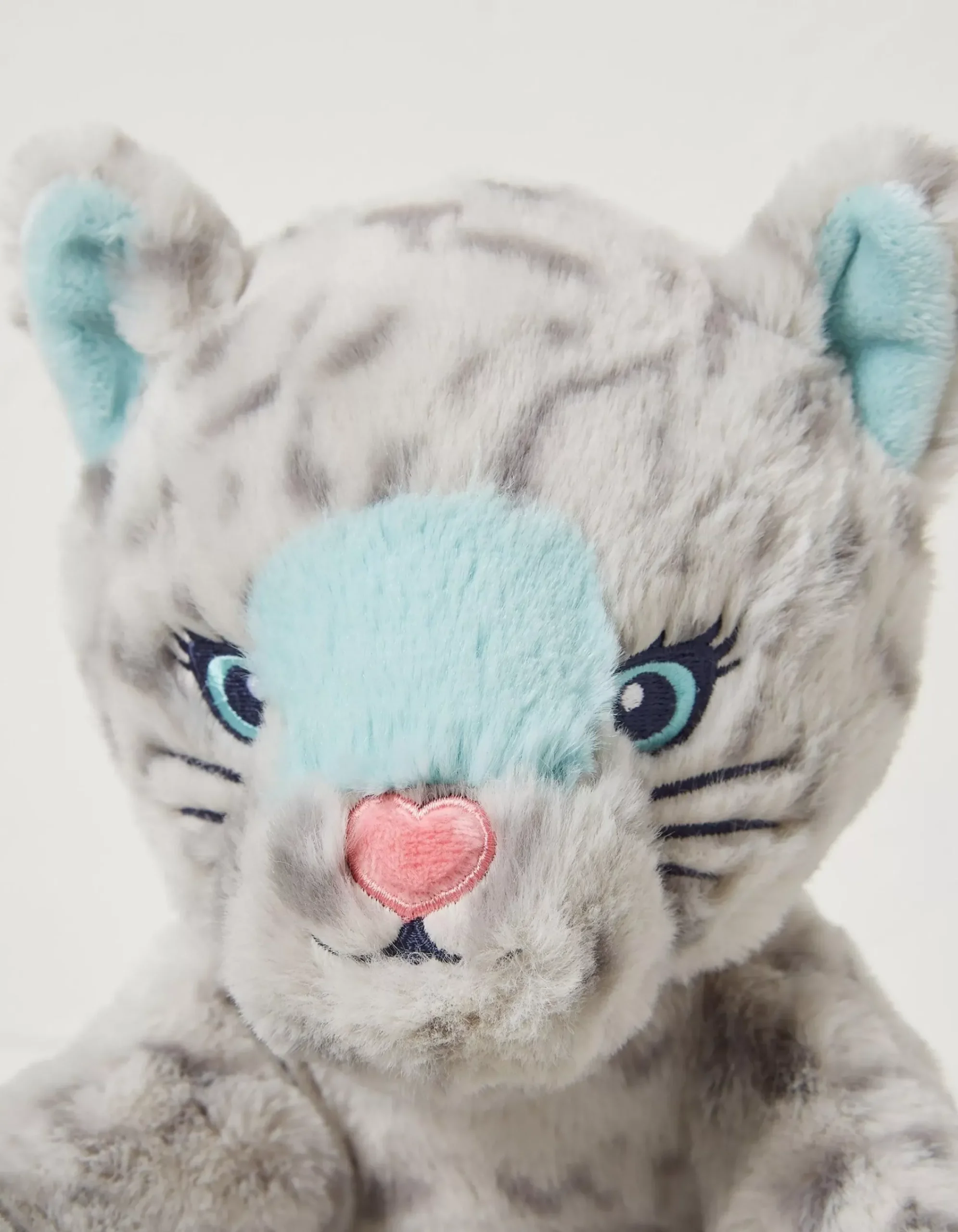 FatFace Sadie Snow Leopard Toy Grey Outlet