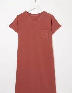 FatFace Sadie Sweat Dress Mid Orange Hot
