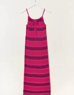 FatFace Samantha Stripe Knitted Dress Multi Colour Hot