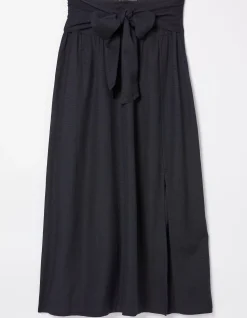 FatFace Sascha Midi Skirt Black Sale