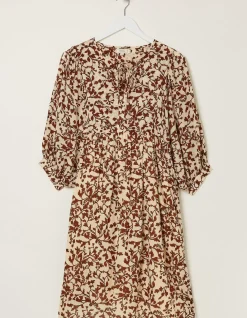 FatFace Scarlett Floral Dress Brown Online