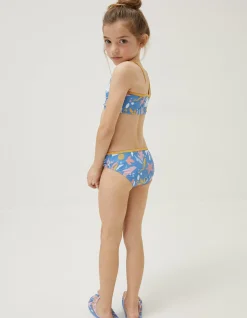 FatFace Sea Scape Bikini Bright Blue Discount