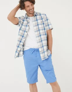 FatFace Seaton Pull On Shorts Light Blue