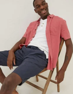 FatFace Seaton Pull On Shorts Navy Clearance